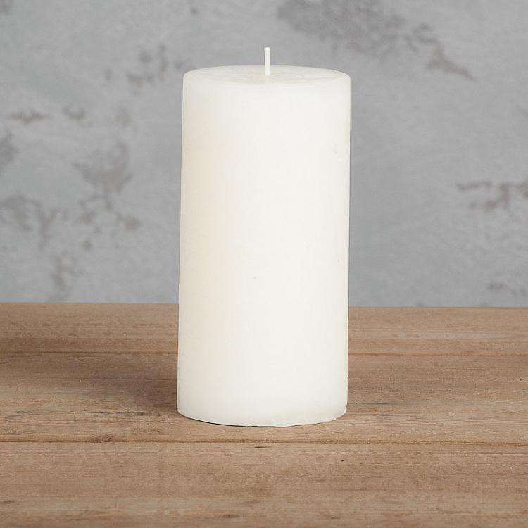 Узкая белая цилиндрическая Свеча Cylinder Candle White Thin