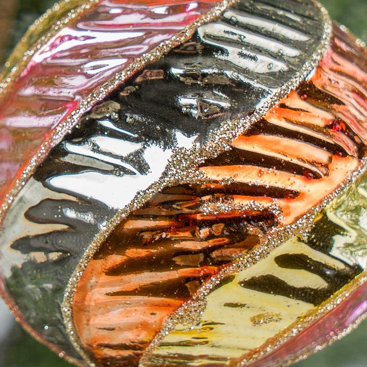 Ёлочная игрушка Твист Glossy Twisted Ball Multicolored 8 cm