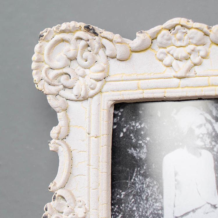 Рамка для фото Carved Pattern Photo Frame With Magnet White - ракурс 3