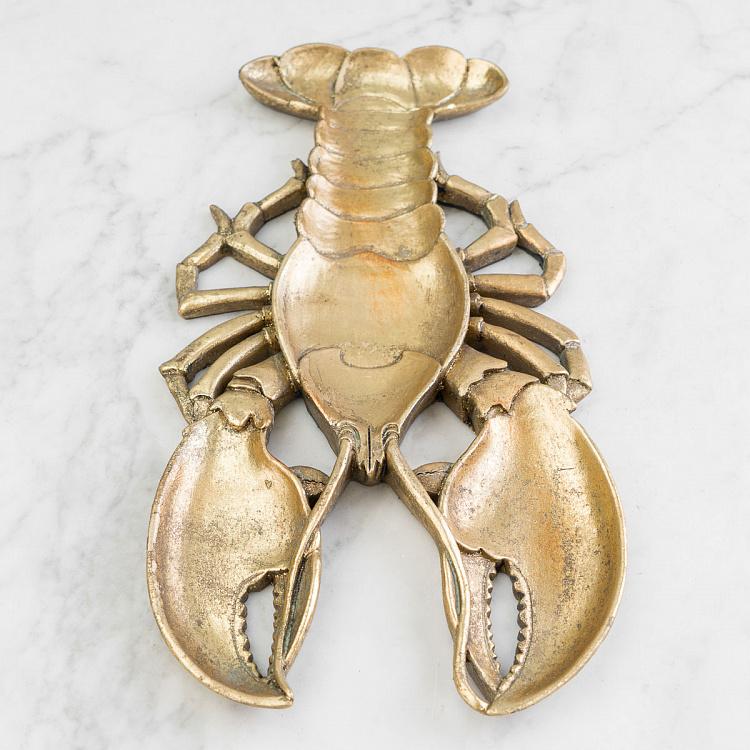 Подставка для мелочей и украшений Золотистый лобстер Golden Lobster Tray