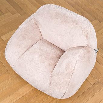 Кресло Baby Snug Chair искусственный мех Big Bear Pink - ракурс 5