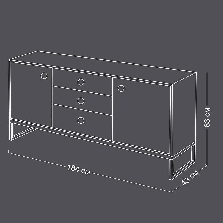 Комод Palermo Sideboard With 3 Drawers - ракурс 16