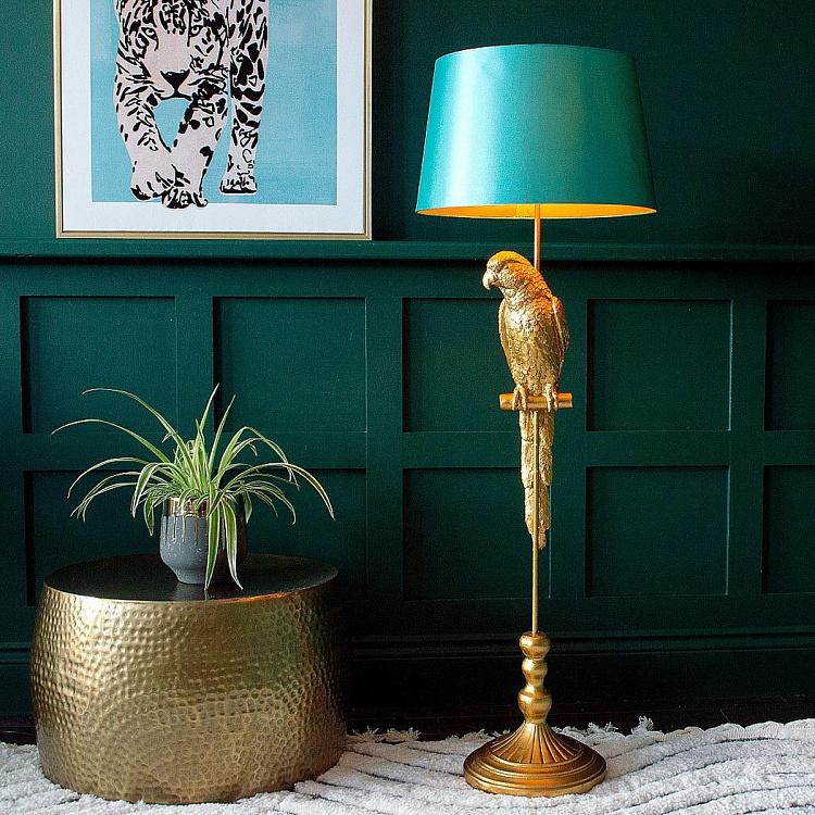 Торшер с бирюзовым абажуром Попугай Тэмми Floor Lamp Parrot Tammy With Turquoise Shade