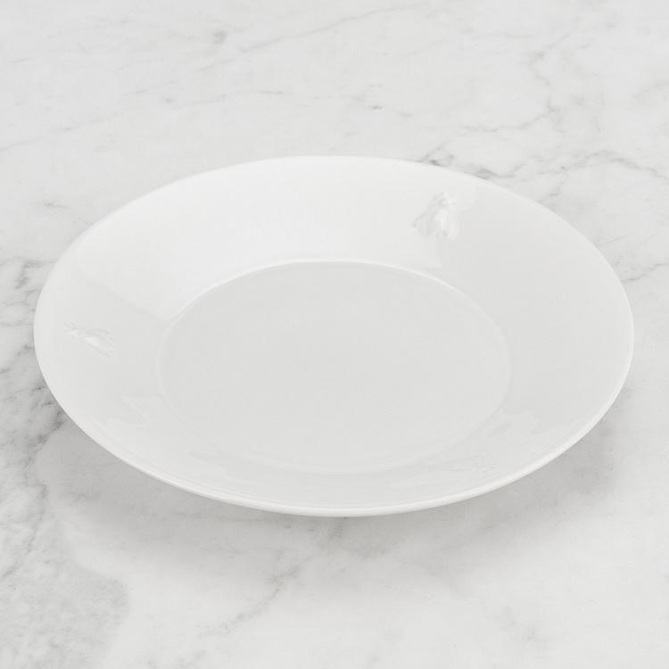 Abeille Ceramic Ecru Serving Plate