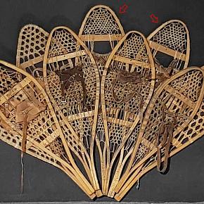 Vintage Pair of Canadian Snowshoes 6