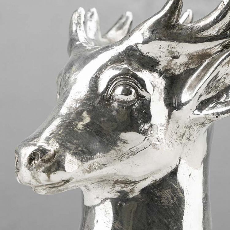 Серебряное кашпо Олень Deer Planter Silver