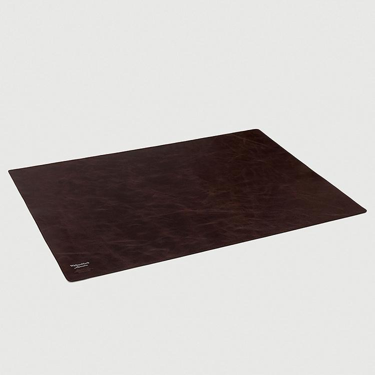 Тёмно-вишнёвый кожаный коврик для рабочего стола Karwardine Desk Matt, Overripe Cherry