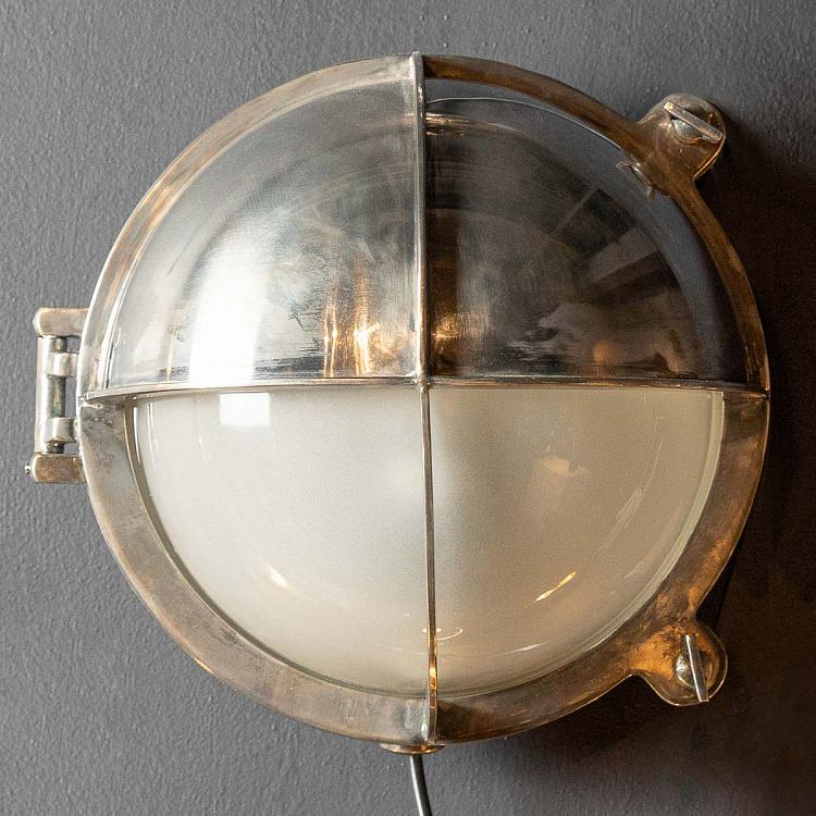 Бра Иллюминатор с матовым стеклом Outdoor Porthole Lamp With Frosted Glass