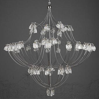 Люстра Classic Volt Chandelier хрусталь и металл Clear Crystal and Natural Metal