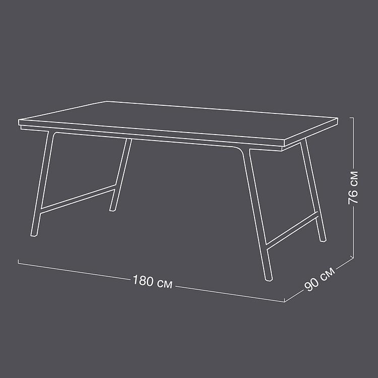 Обеденный стол Market Folding Dining Table Recycled Teak - ракурс 11