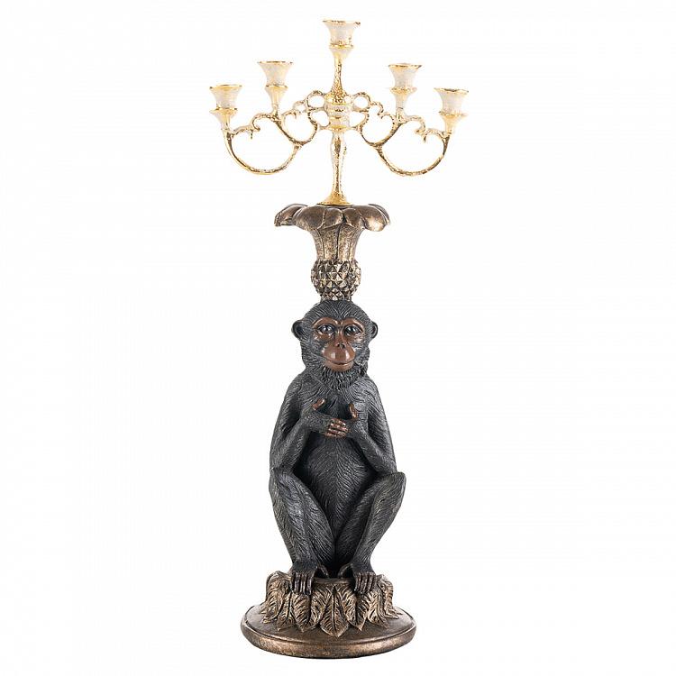 Подсвечник на 5 свечей Обезьяна Monkey Candle Holder For 5 Candles