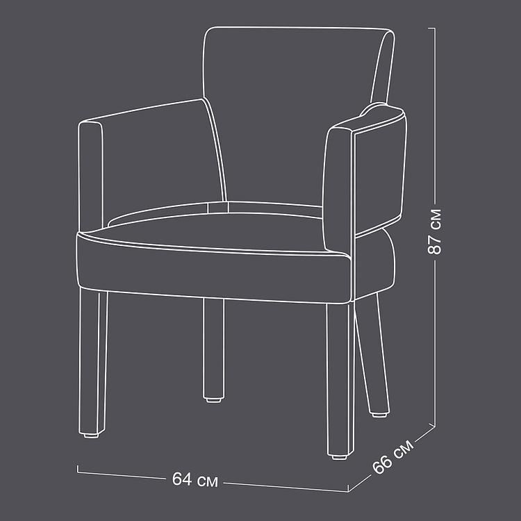 Стул New York Dining Chair RM натуральная кожа Antique Master - ракурс 7