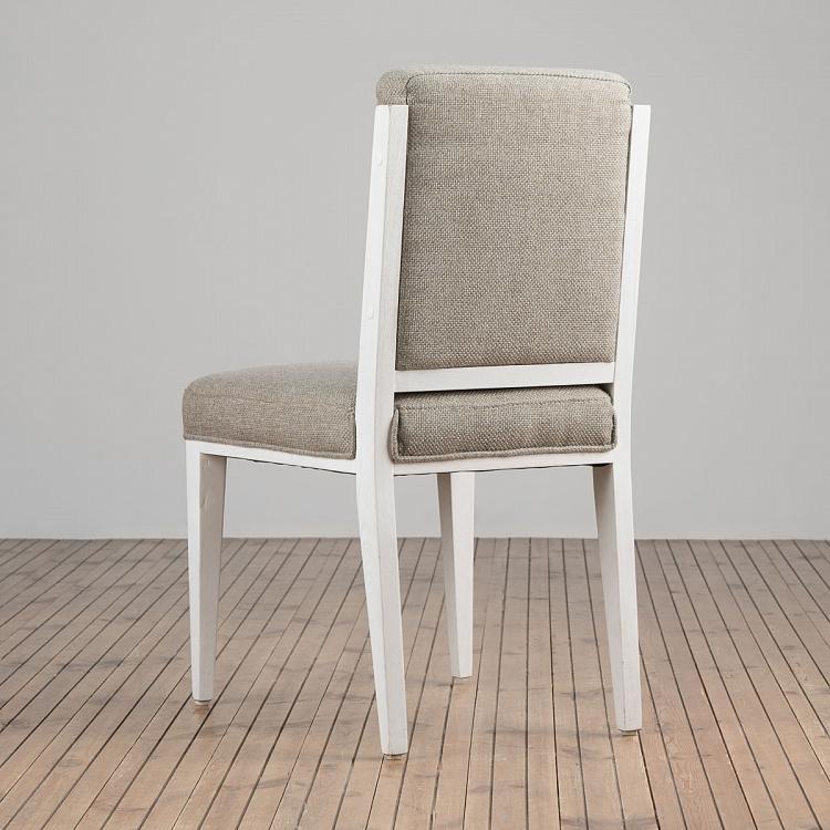 Стул, белые ножки 17 Dining Chair, White Wood