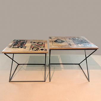 Set Of 2 Card Game Nesting Tables discount1