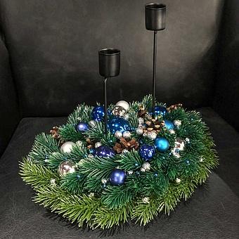 New Year Candle Holder Double Tall 2