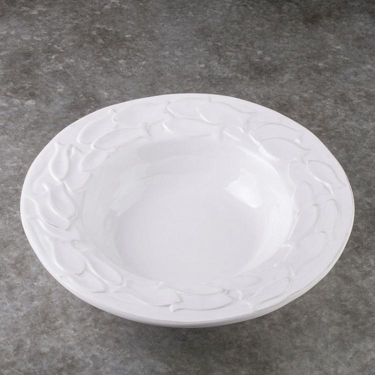 Суповая тарелка Косяк рыб Banc De Poissons White Soup Plate