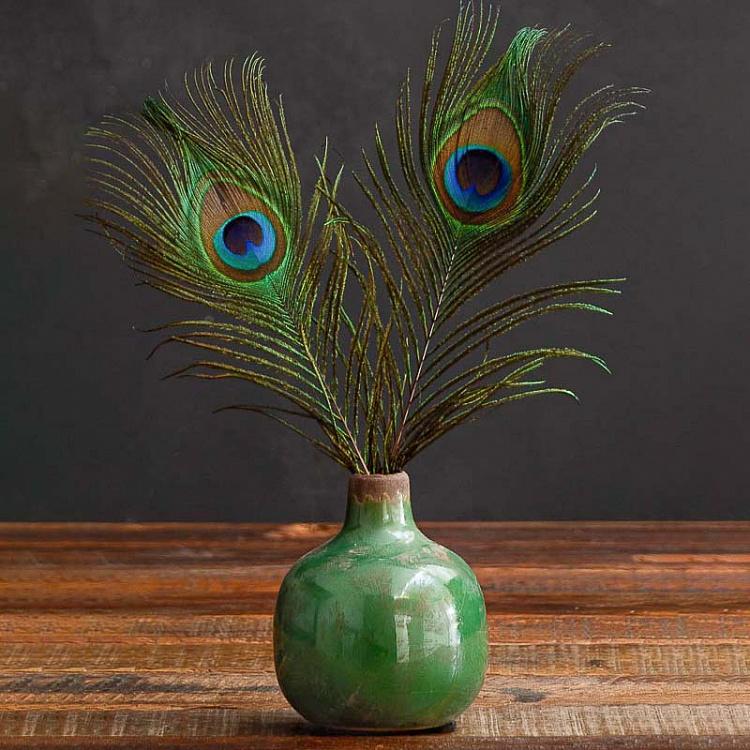 Керамическая зелёная мини-ваза Ceramic Vase Olive Green Mini