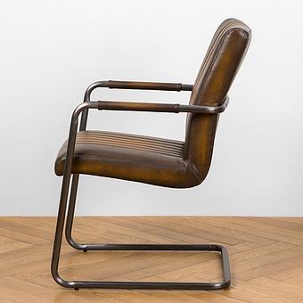 Стул Malaga Chair D натуральная кожа Rotten Brown - ракурс 3