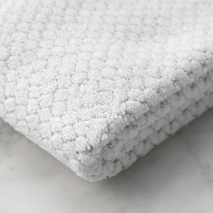 Белое махровое полотенце-салфетка Пунто 30x40 см Punto Washcloth Towel White 30x40 cm