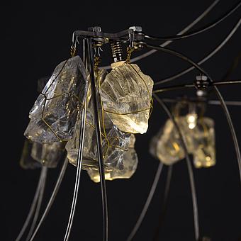 Люстра Classic Volt Chandelier хрусталь и металл Clear Crystal and Natural Metal