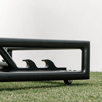 Садовый шезлонг-лежак Coral Lounger, Black акриловая ткань Anthracite Carbon - ракурс 7