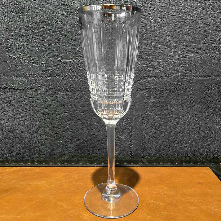 Бокал для шампанского с золотым ободком Рандеву дисконт Rendez-Vous Champagne Glass With Golden Rim discount