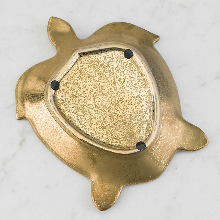 Подставка для мелочей и украшений Золотистая черепаха Golden Turtle Trinket Tray