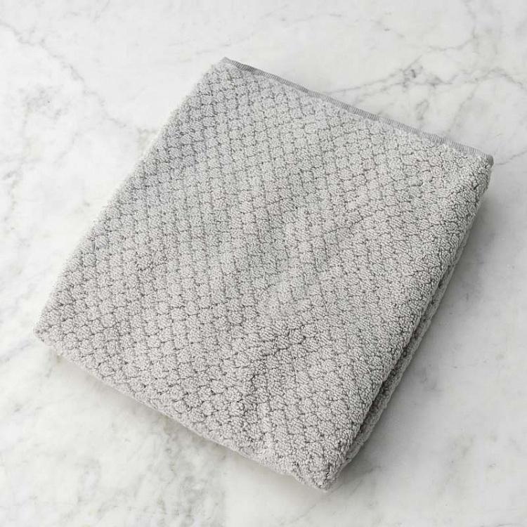 Светло-серое махровое полотенце для рук и лица Пунто 50x90 см Punto Hand Towel Light Grey 50x90 cm