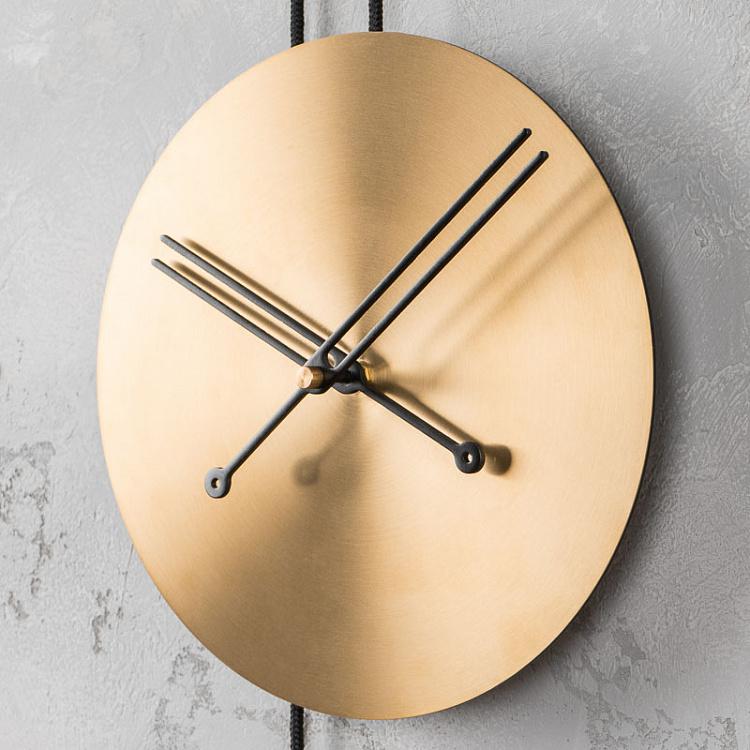 Настенные часы с золотым циферблатом Безмятежность, S Serenity Clock Small, Gold Mat