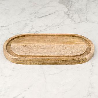 Деревянная доска Oval Wooden Serving Board - ракурс 3