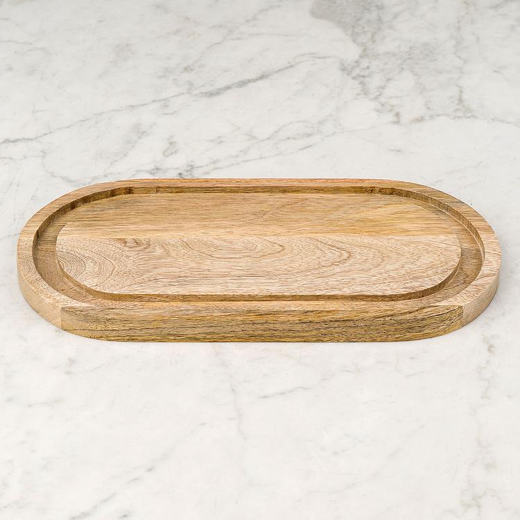 Деревянная доска Oval Wooden Serving Board - ракурс 3