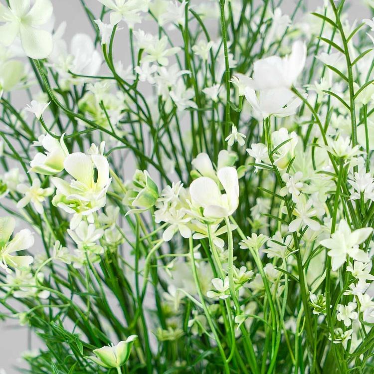 Искусственное растение Flowering Field Bush White 35 cm - ракурс 2
