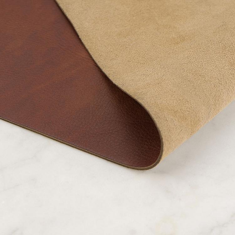 Кожаный коврик для рабочего стола и мышки, L Working Station Leather Pad Large