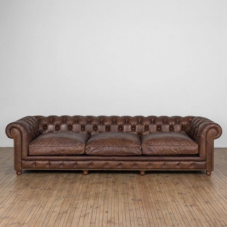 Четырёхместный диван Вестминстер, набивка пером Westminster Feather 4 Seater