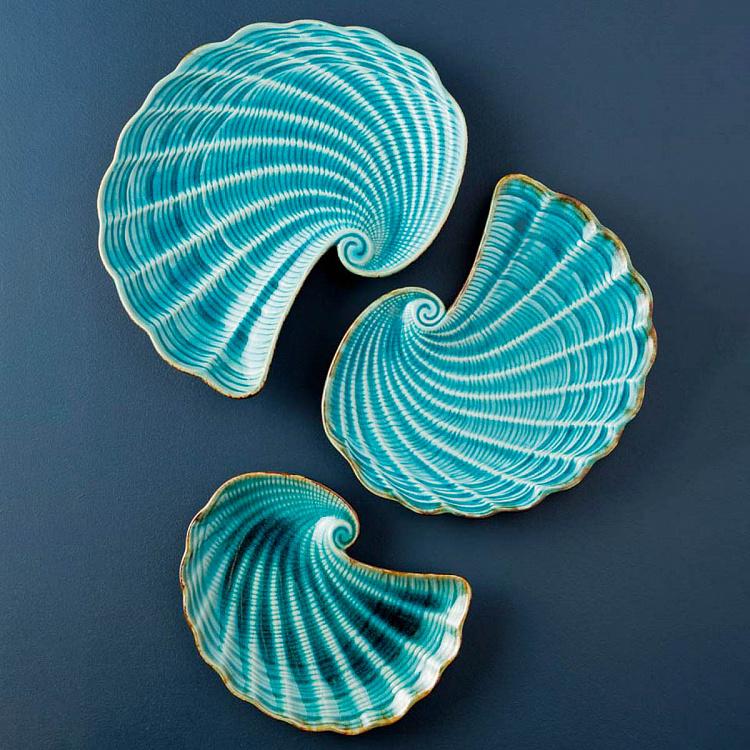 Блюдо Морская ракушка, L Aqua Shell Dish Large