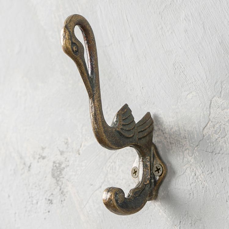 Двухрожковый чугунный крючок Журавль Crane Wrought Cast Iron Hook