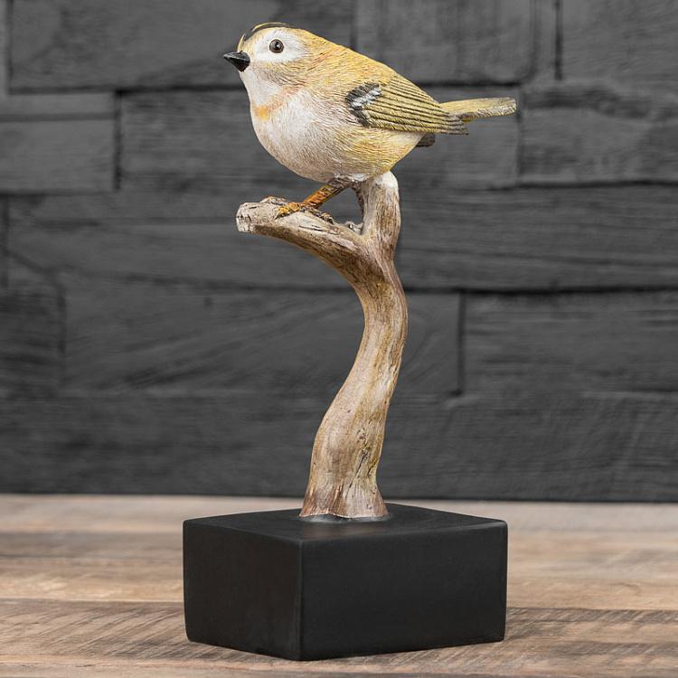 Статуэтка Соловей на ветке Warbler On Branch