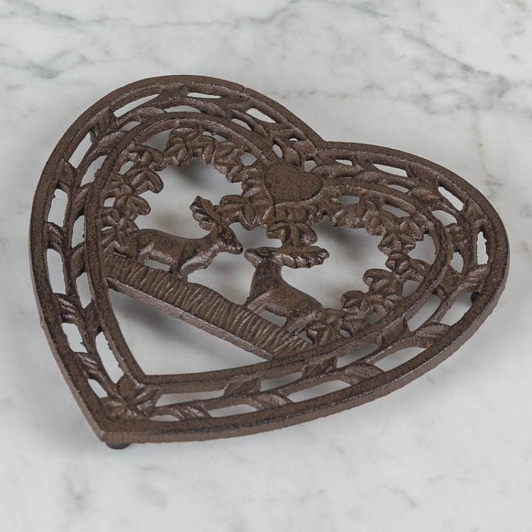 Metal Table Mat Heart