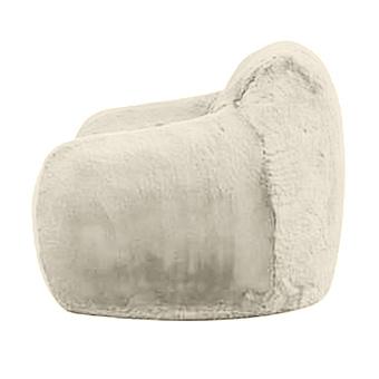 Кресло Snuggy Chair искусственный мех Mongolia Cream - ракурс 3