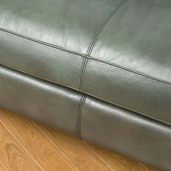 Трёхместный диван Dublin 3 Seater RM натуральная кожа Lawn Green Franco