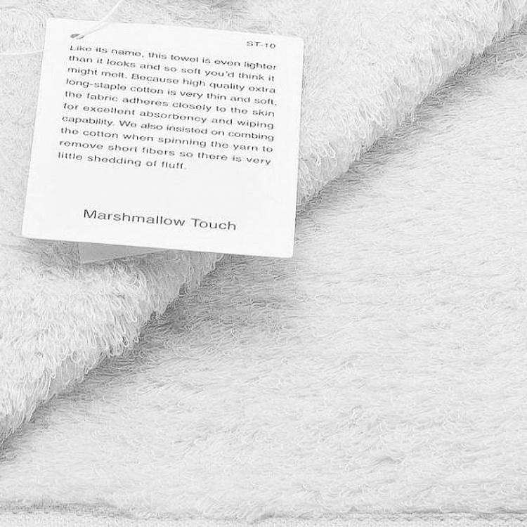 Белое махровое полотенце для рук и лица Зефир, 50x100 см Super Marshmallow Hand Towel White 50x100 cm