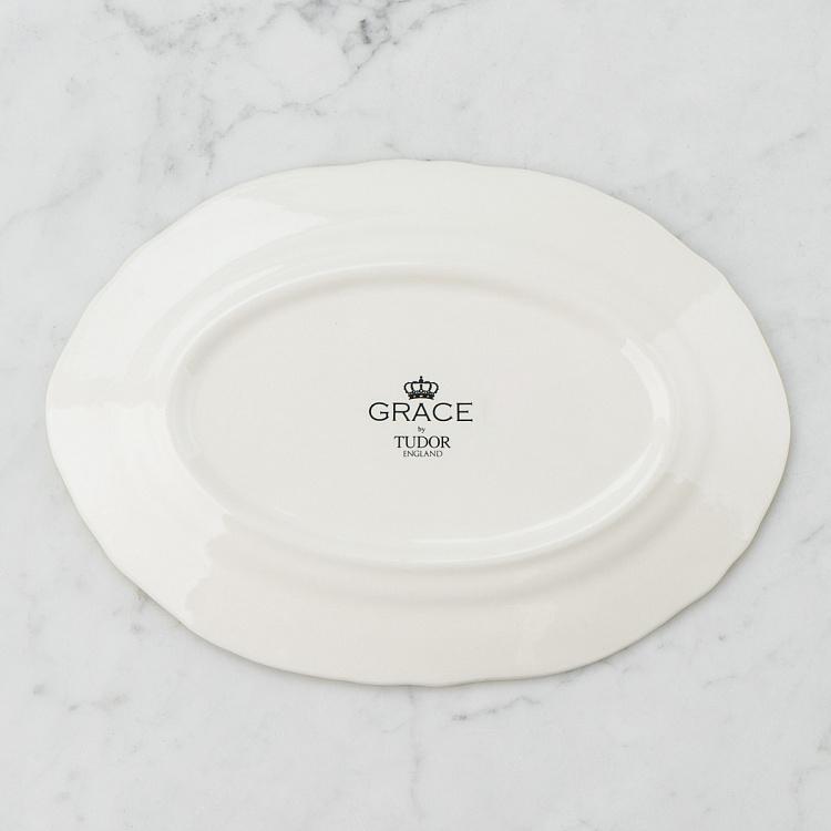 Овальная сервировочная тарелка Безмятежный, M Halcyon Oval Serving Plate Medium