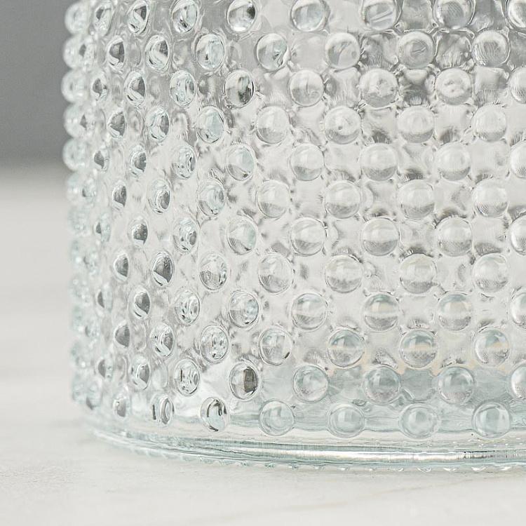 Прозрачная стеклянная ваза для цветов с шипами Spiked Glass Bottle Transparent