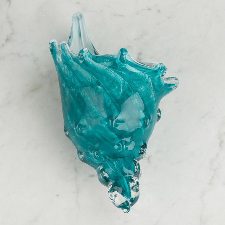 Статуэтка Бирюзовая ракушка Glass Shell Turquoise