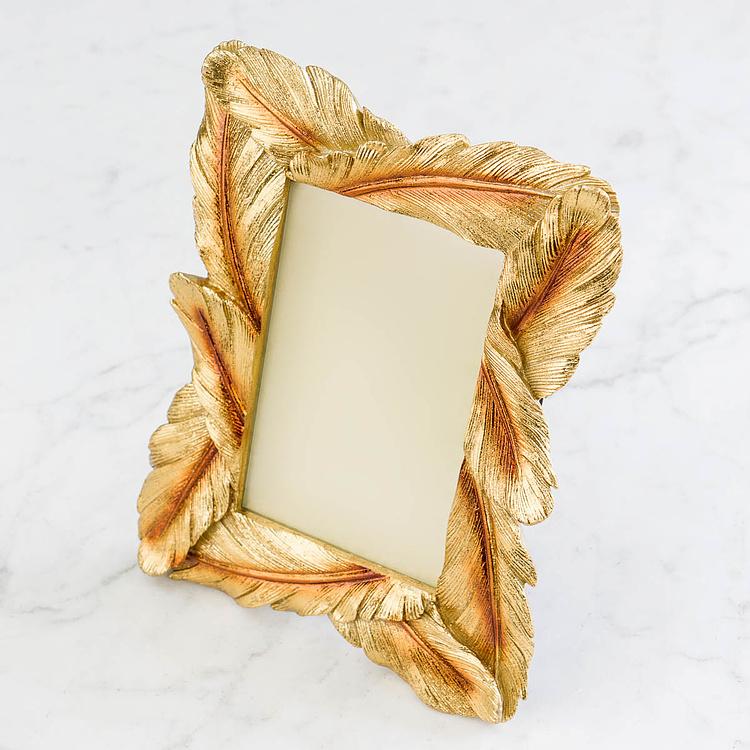 Рамка для фото Золотые перья Golden Feathers Photo Frame
