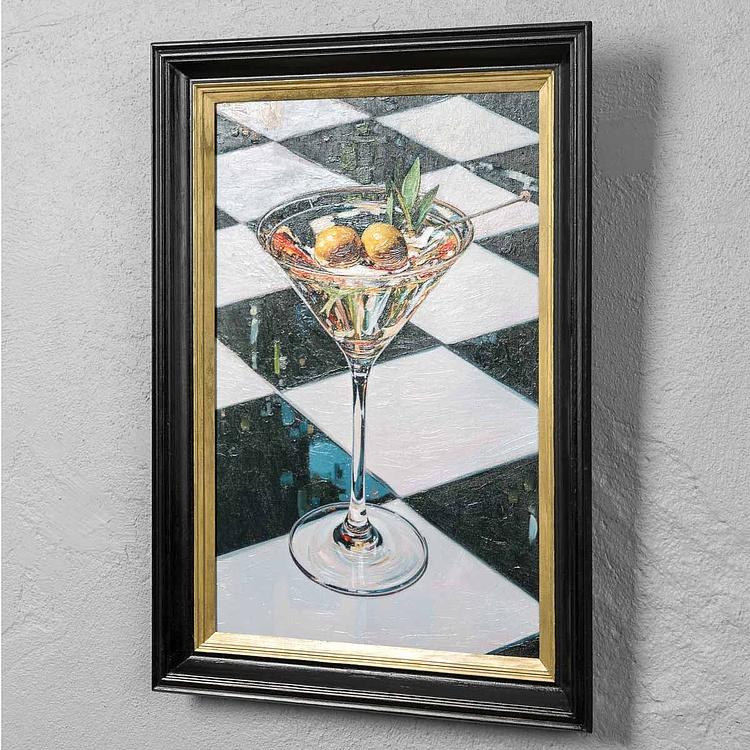 Картина в раме Бокал мартини Glass Of Martini Painting