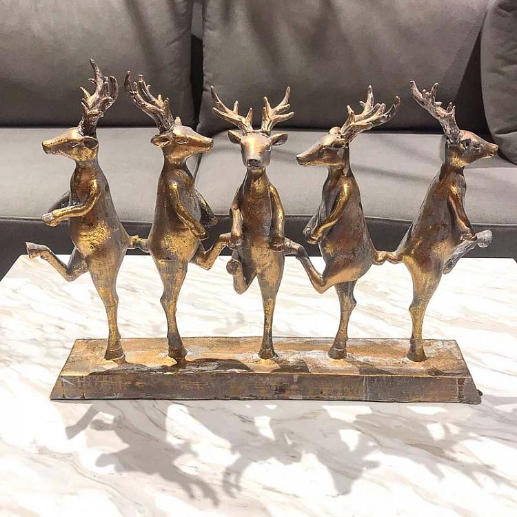 Dancing Deers Gold Antique discount