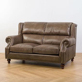 Двухместный диван Churchill 2 Seater RM натуральная кожа Antique Master