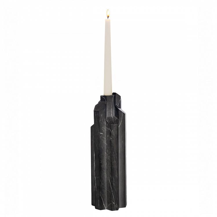 Подсвечник Геометрические блоки Geometric Blocks Tall Candle Holder Silver