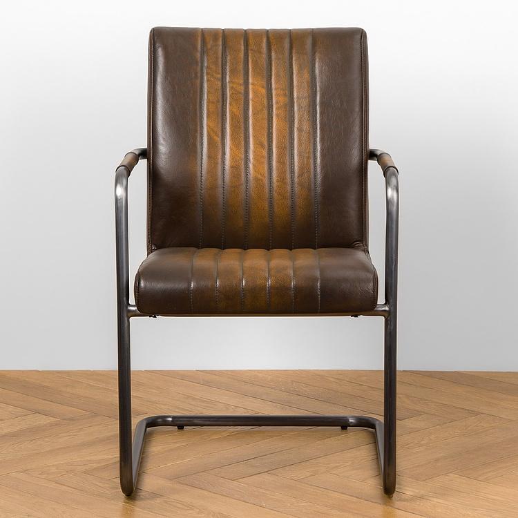 Стул Malaga Chair D натуральная кожа Rotten Brown - ракурс 2